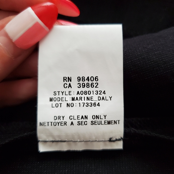 Theory Black Wool Pencil Skirt Above Knee size 0 - Picture 9 of 9